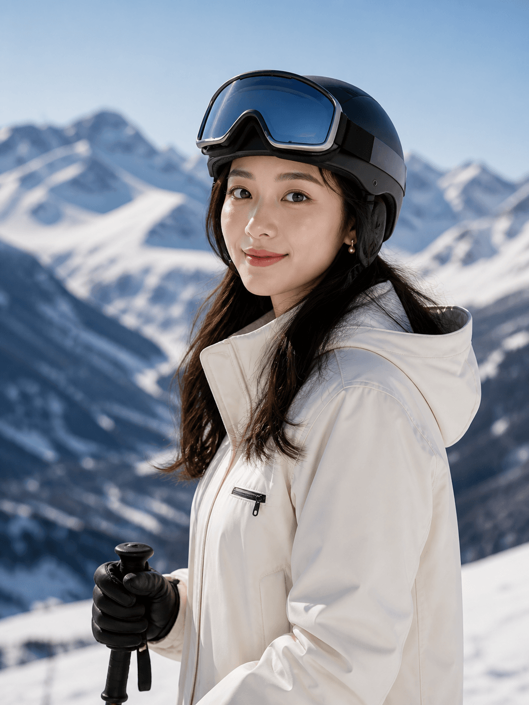 滑雪度假AI主题创作示例
